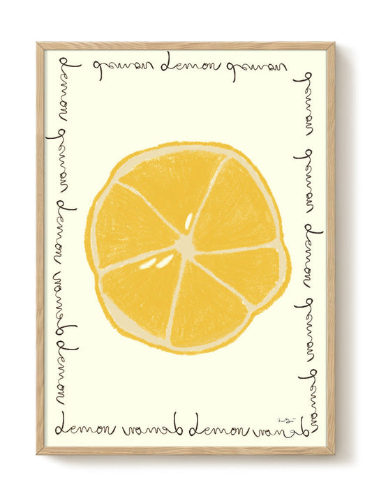 Anna Mörner - Lemon – modern wall art print, Falcozi Studio
