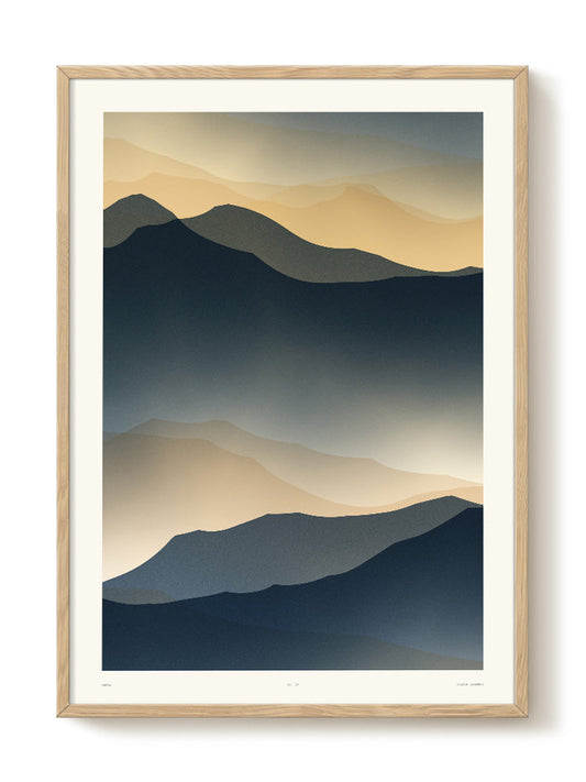 abstract mountain Poster
