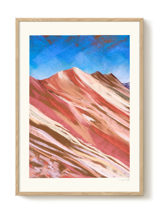 abstract portrait portrait pastel Poster