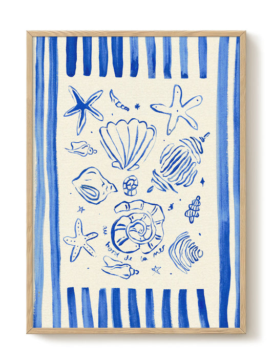 Abstract art print – Abbie Franks - By The Seaside, contemporary wall decor