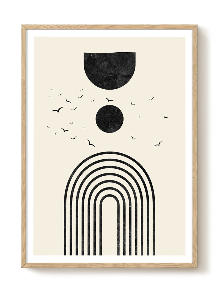 abstract portrait portrait black Poster