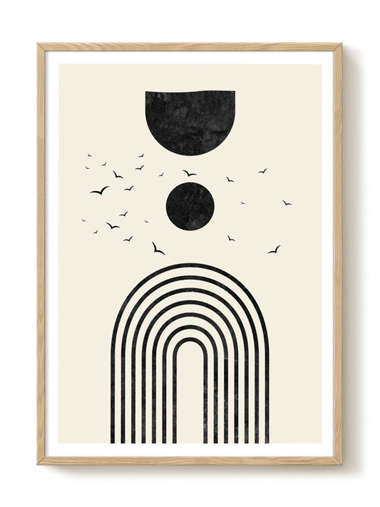 abstract portrait portrait black Poster