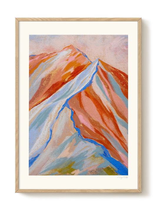 abstract portrait portrait pastel Poster