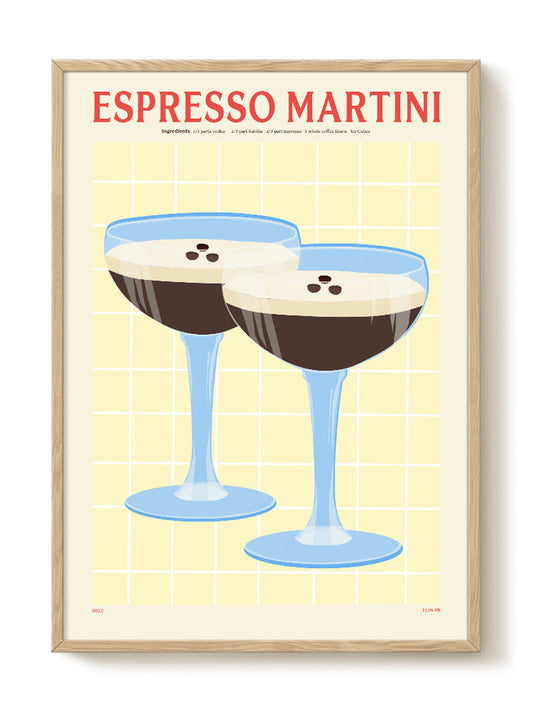 Elin PK - Espresso Martini – modern wall art print, Falcozi Studio