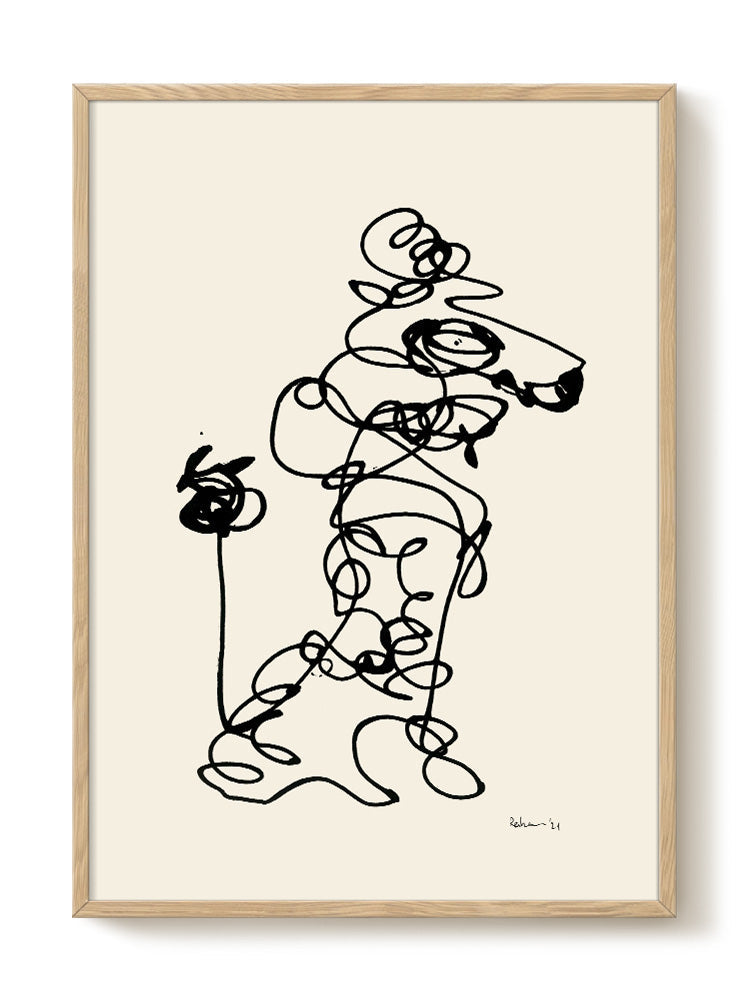 abstract portrait portrait Poster