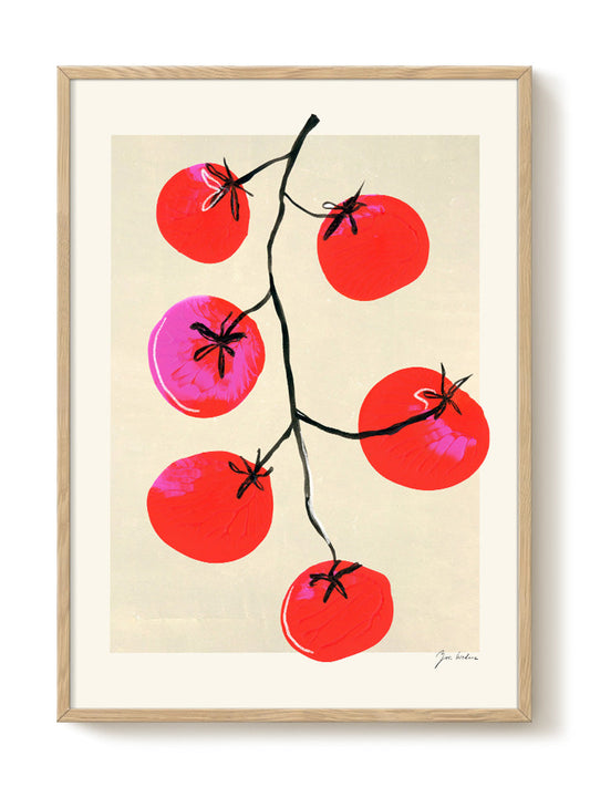Zoe - Pomodoro Tomatoes – modern wall art print, Falcozi Studio