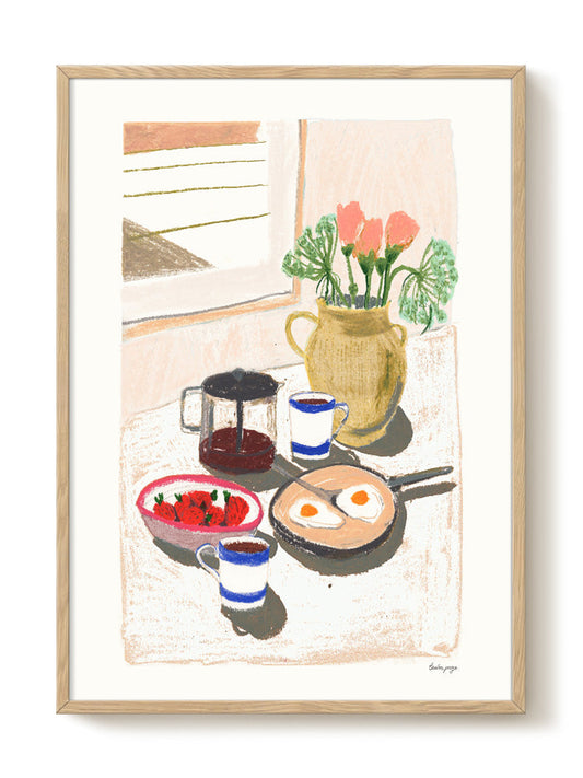 Laura - Summer Mornings – modern wall art print, Falcozi Studio
