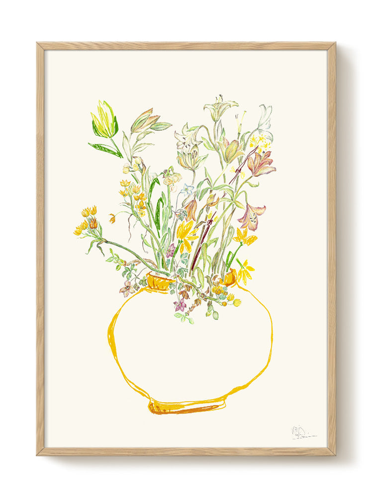 abstract portrait portrait pastel Poster