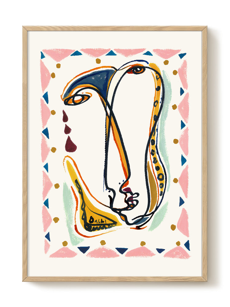 abstract portrait portrait Poster