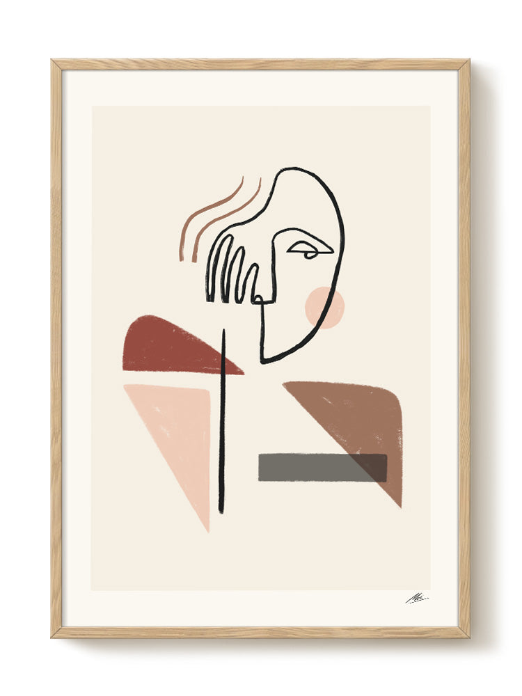 abstract portrait portrait Poster