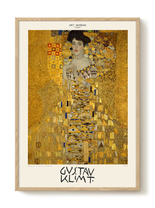 Gustav Klimt - Adele Bloch-Bauer – modern wall art print, Falcozi Studio