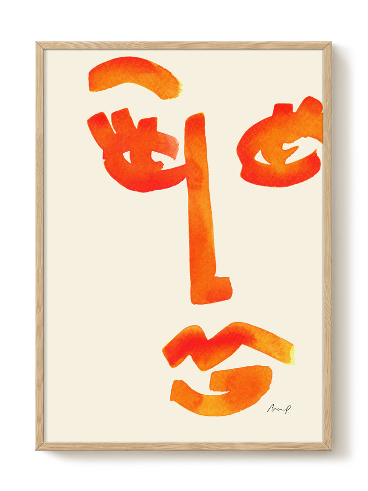 abstract portrait portrait Poster