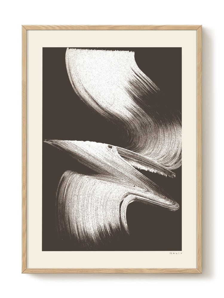 abstract portrait portrait black Poster