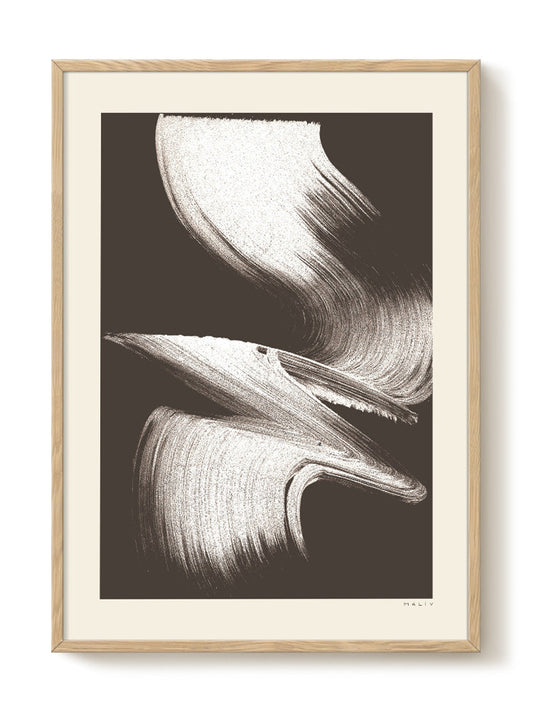 abstract portrait portrait black Poster