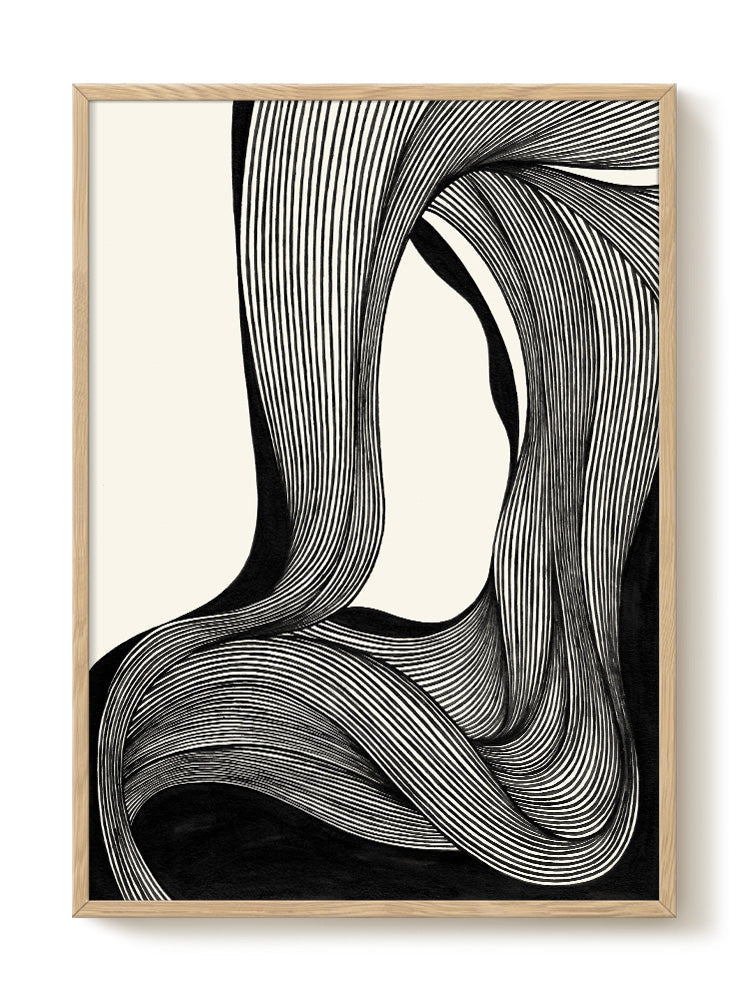 Astrid - Ink Lines I – modern wall art print, Falcozi Studio