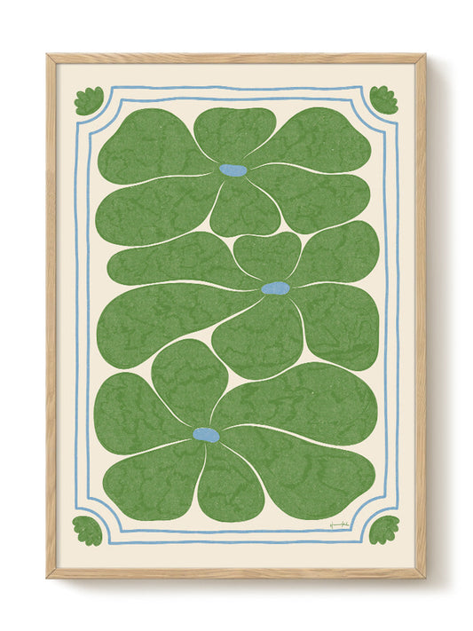 Hanna KL - Nostalgia Green – modern wall art print, Falcozi Studio