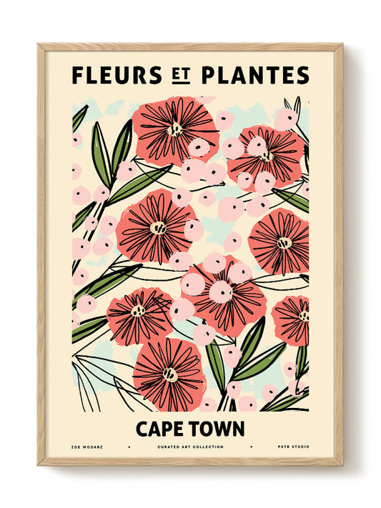 Zoe - Fleurs et Plantes - Cape town – modern wall art print, Falcozi Studio