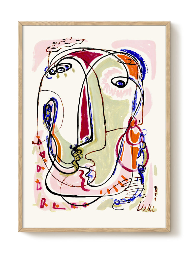abstract portrait portrait Poster