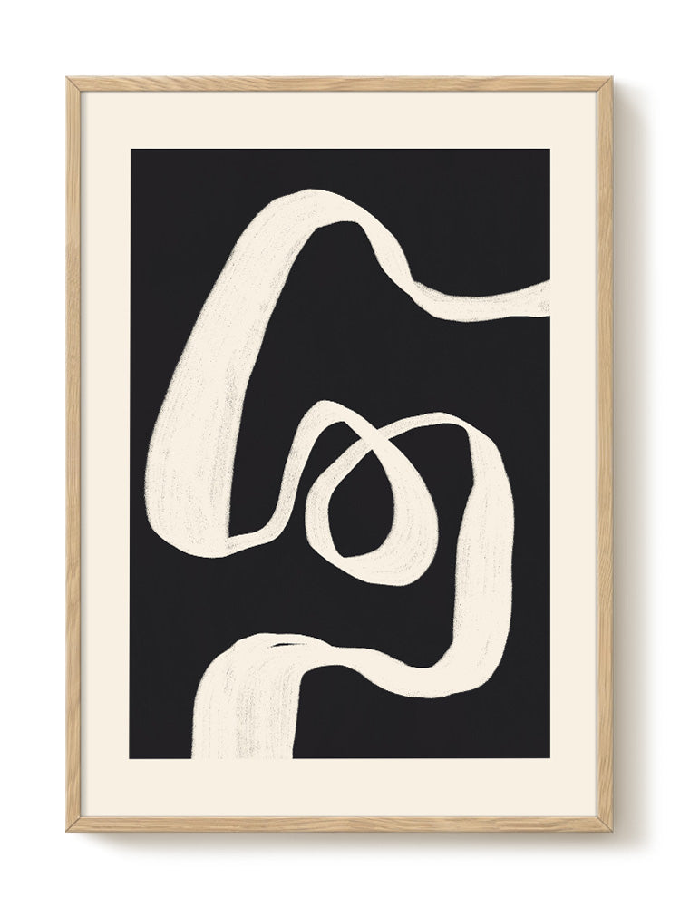 abstract portrait portrait black Poster