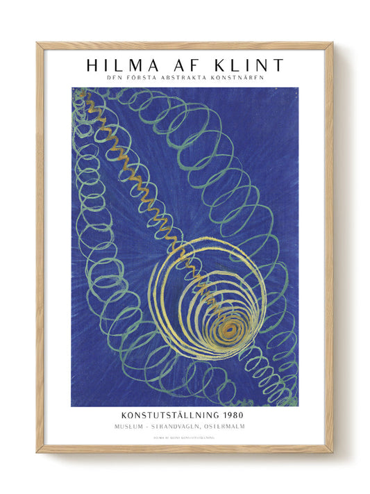 Hilma af Klint - Blue abstract – modern wall art print, Falcozi Studio
