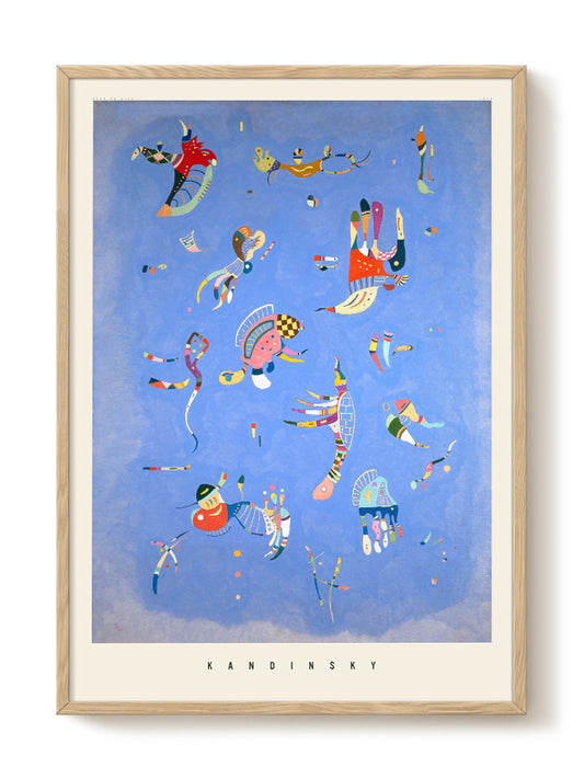 Kandinsky - Bleu de ciel – modern wall art print, Falcozi Studio