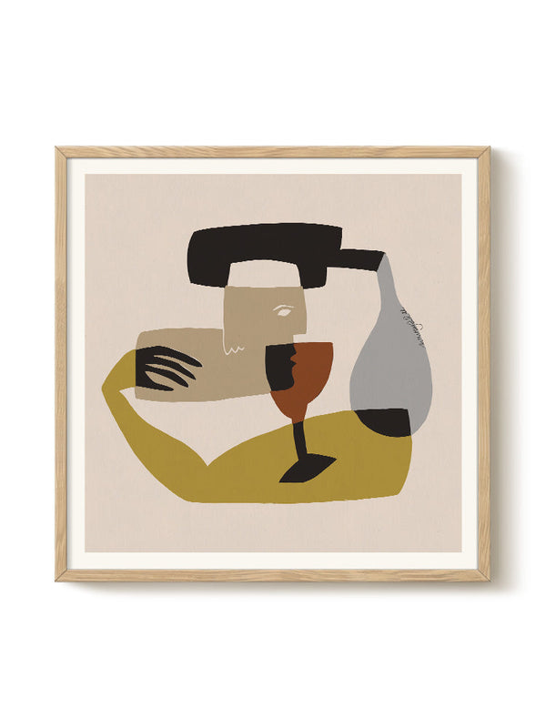 Willemijn van Weeghel - Companion Drink – modern wall art print, Falcozi Studio