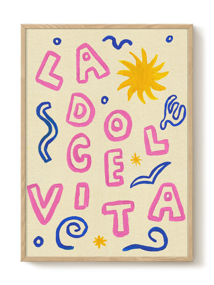 Abstract art print – Abbie Franks - La Dolce Vita, contemporary wall decor