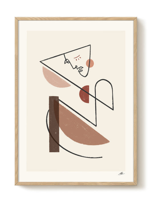 abstract portrait portrait Poster