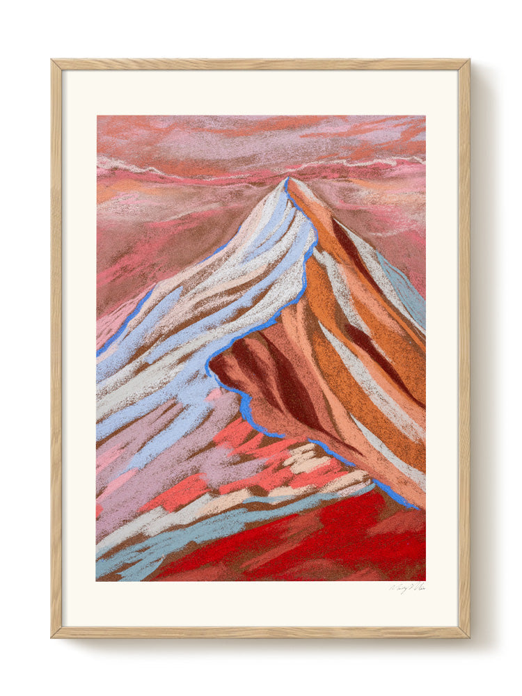 abstract portrait portrait pastel Poster