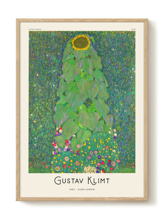 Gustav Klimt - Sunflower – modern wall art print, Falcozi Studio