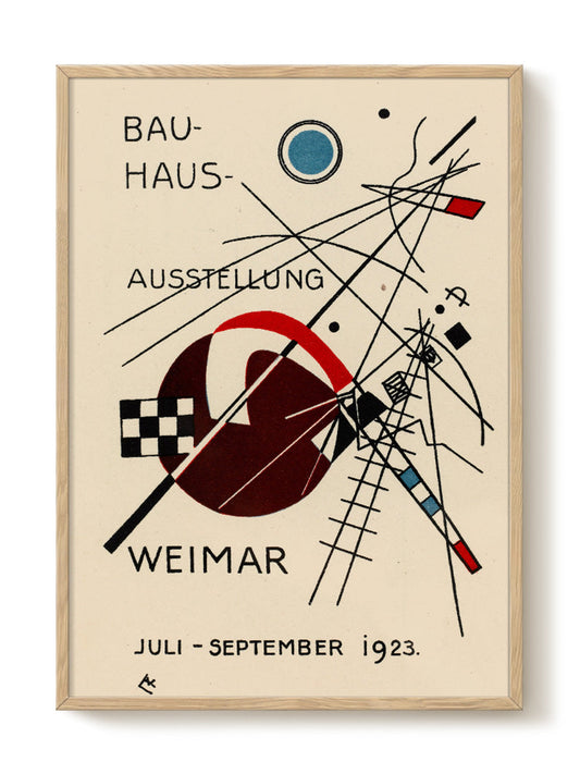 Bauhaus art print – Kandinsky - Bauhaus Ausstellung, modern geometric wall decor