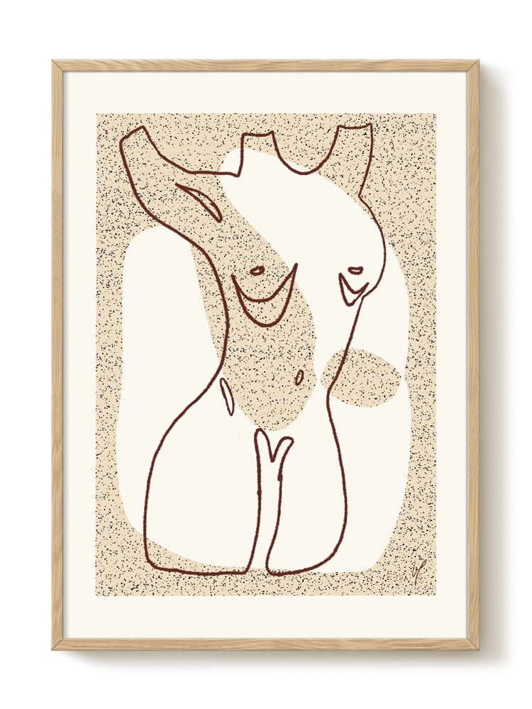 abstract portrait portrait Poster