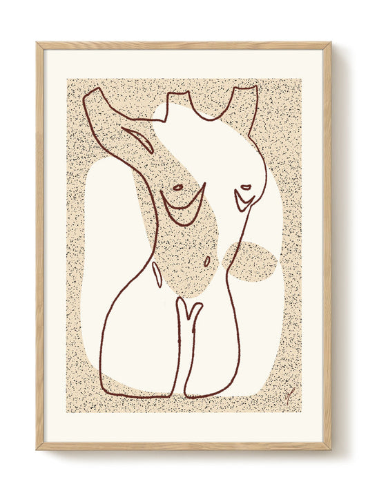 abstract portrait portrait Poster