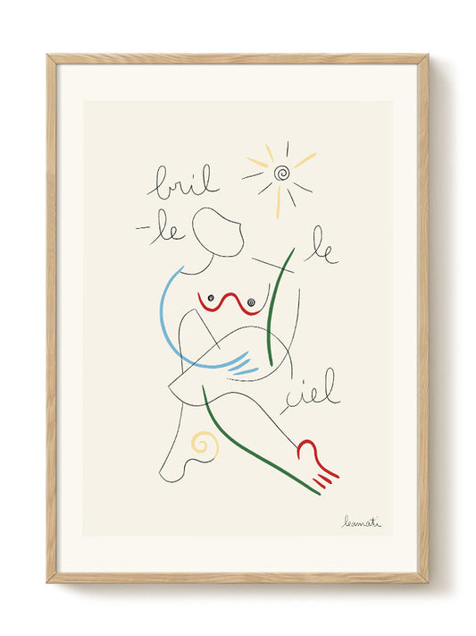 Léa Amati - Brille le ciel – modern wall art print, Falcozi Studio