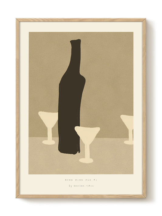 minimalist food portrait Poster