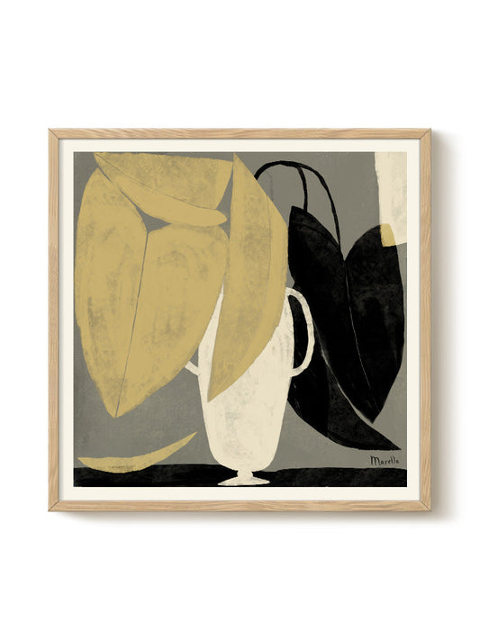 Marco - Yellow Leaves – modern wall art print, Falcozi Studio