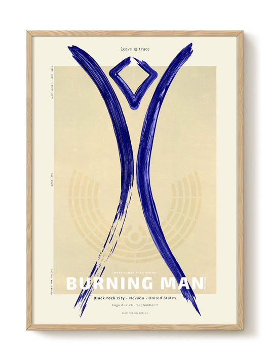 Burning Man Festival – modern wall art print, Falcozi Studio