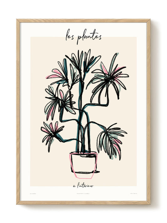 Zoe - Les Plantes - à l'intérieur – modern wall art print, Falcozi Studio