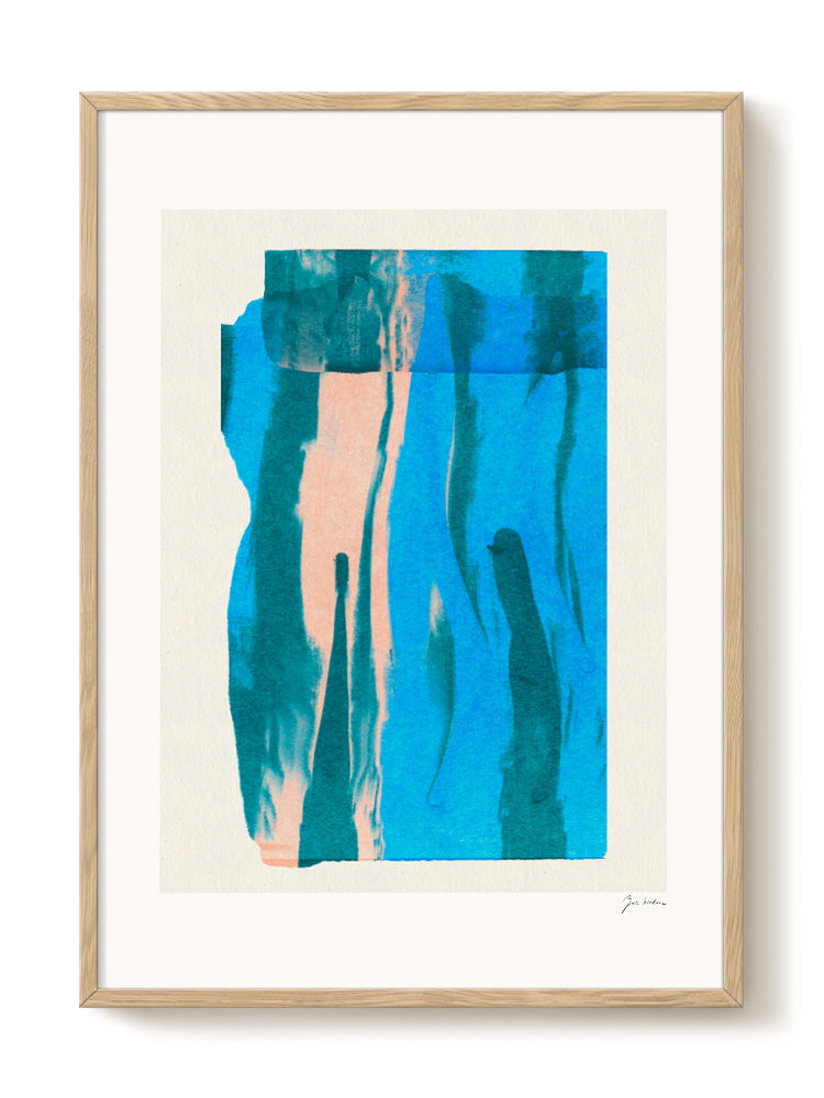 Zoe - Blue Spectrum – modern wall art print, Falcozi Studio
