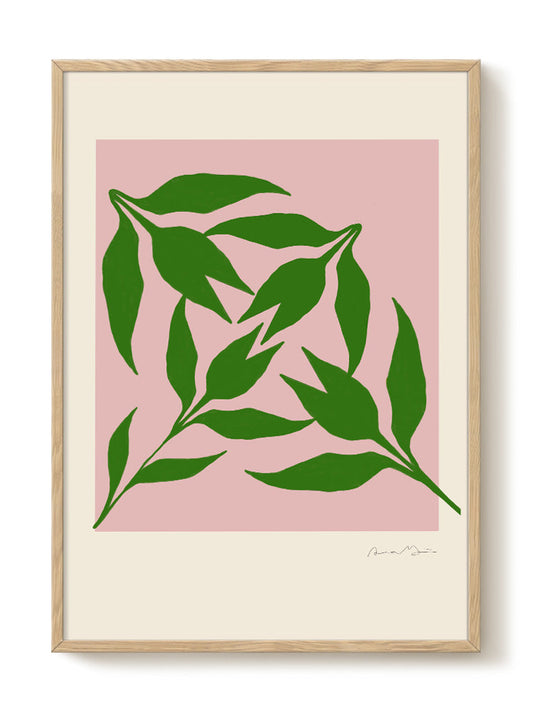 Anna Mörner - Leaves – modern wall art print, Falcozi Studio
