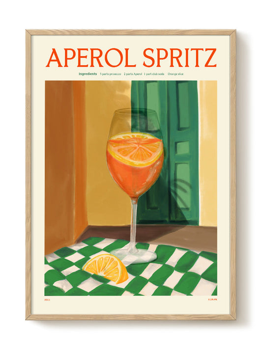 Elin PK - Aperol Spritz – modern wall art print, Falcozi Studio