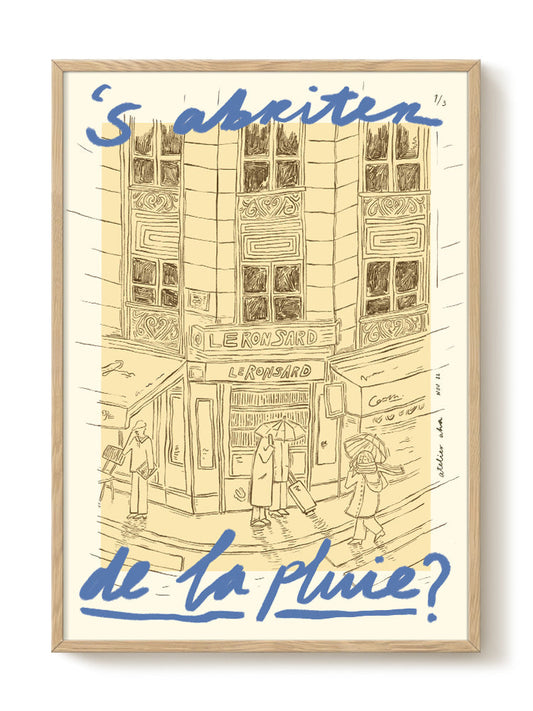 Anouk - Le Parapluie – modern wall art print, Falcozi Studio