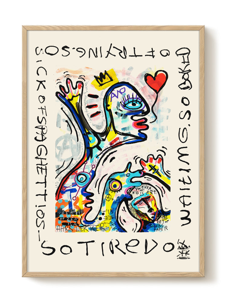 abstract portrait portrait Poster