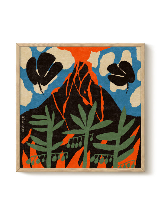 Enikő Eged - Volcano – modern wall art print, Falcozi Studio