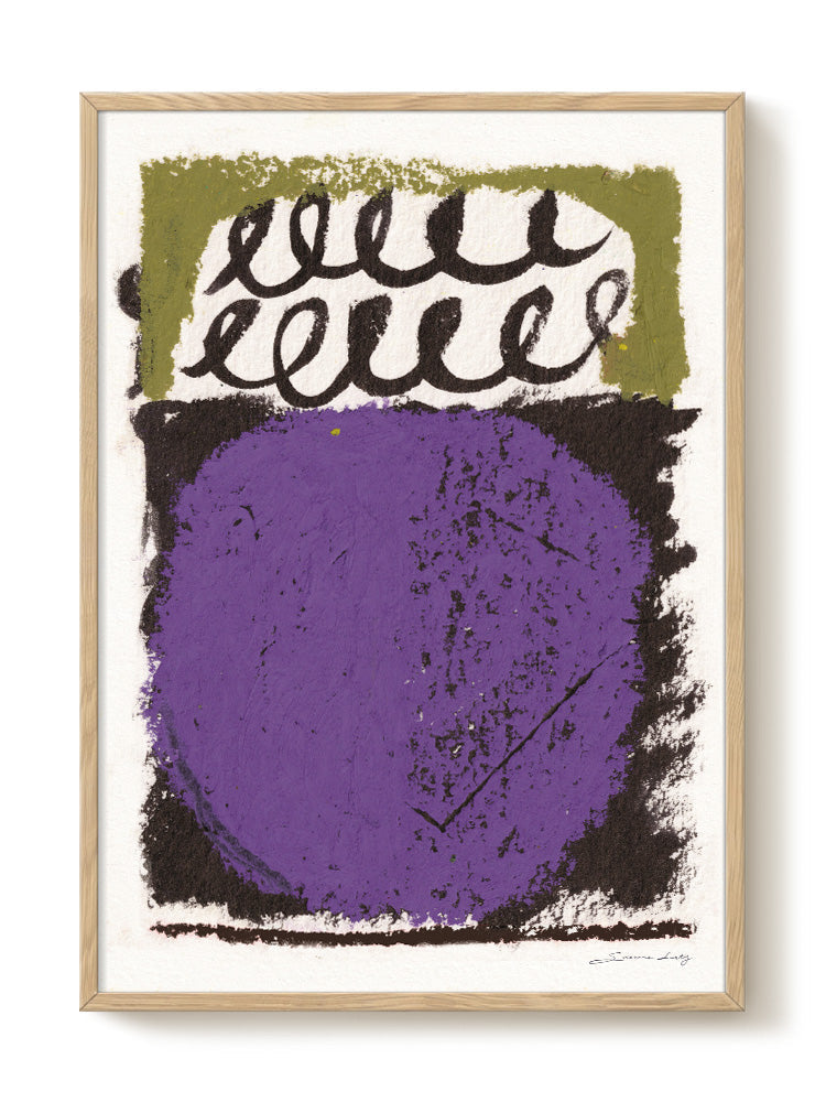 abstract portrait portrait pastel Poster