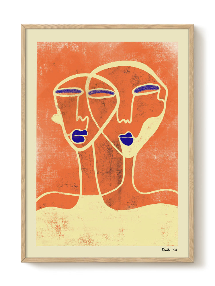 abstract portrait portrait Poster