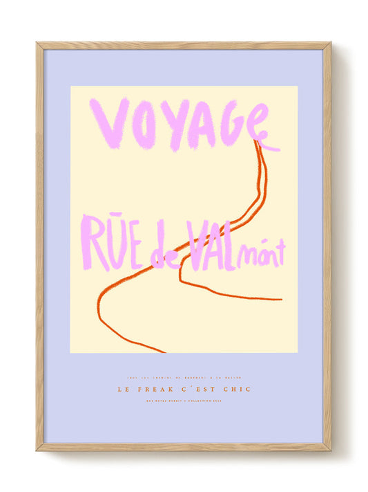 Das Rotes Rabbit - Voyage – modern wall art print, Falcozi Studio