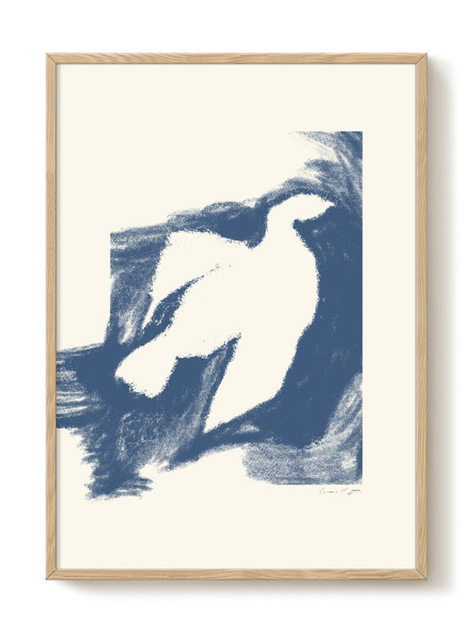 Abstract Birds Print – modern animal wall art, unique design