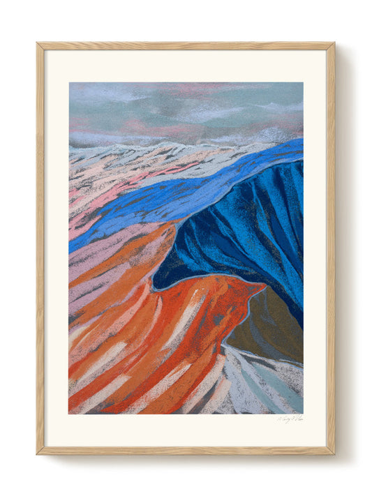 abstract portrait portrait pastel Poster