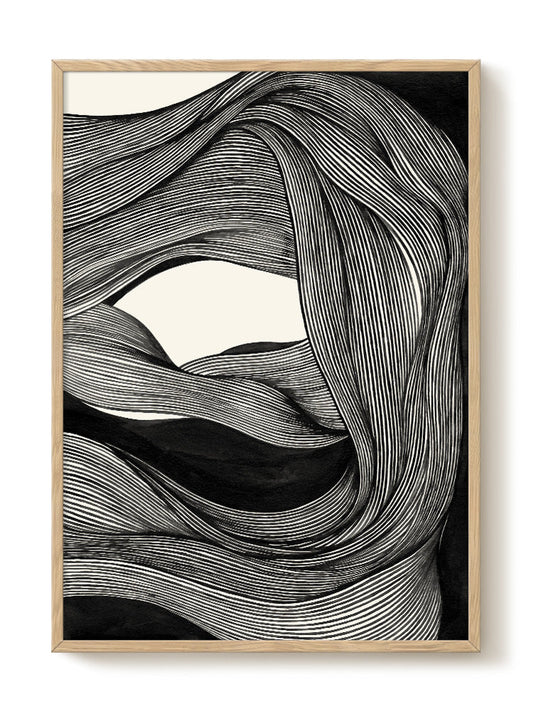 Astrid - Ink Lines II – modern wall art print, Falcozi Studio
